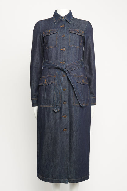 2023 Denim Preowned Utility Shirt Dress