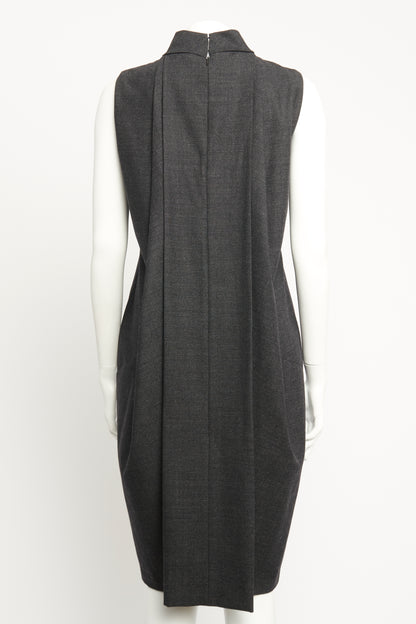 2016 Galliano Aline Wool Roll Neck Preowned Dress