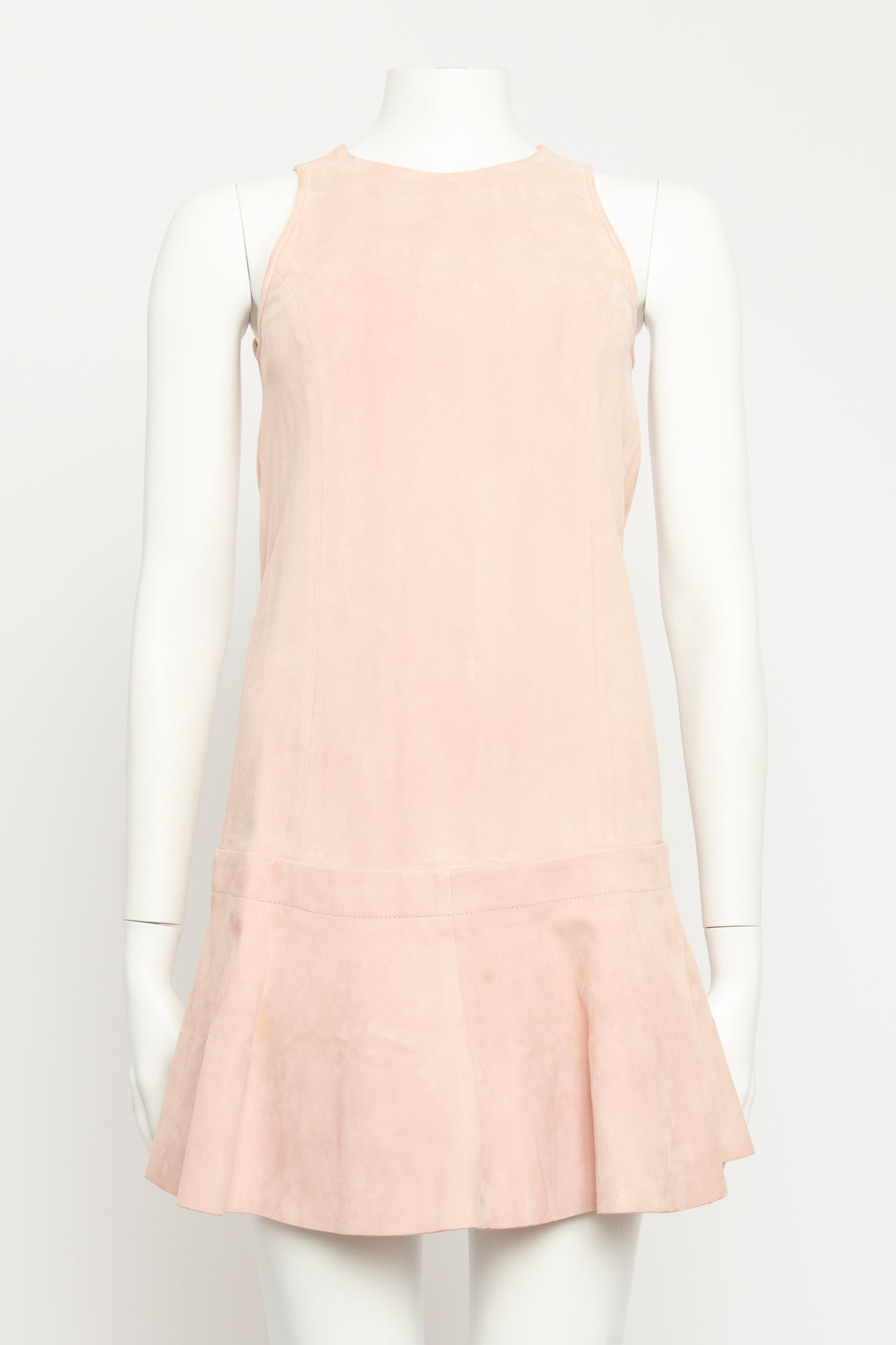 Blush Suede Preowned Mini Dress