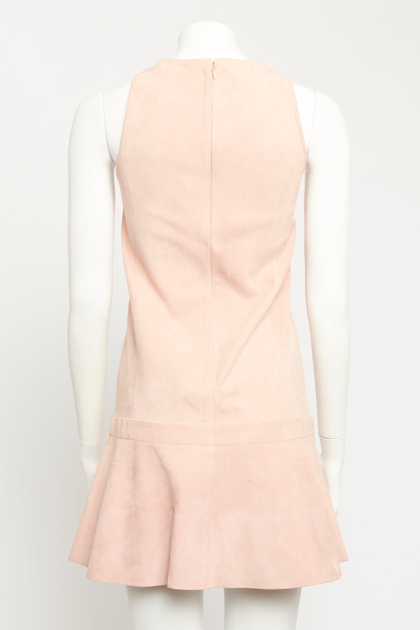 Blush Suede Preowned Mini Dress