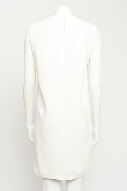 Ivory Midi Preowned Shift Dress