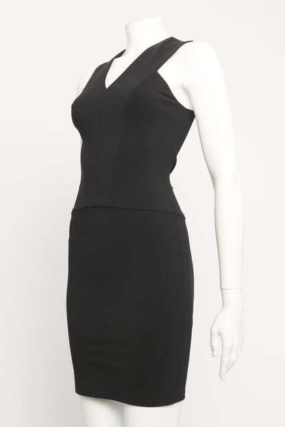 Black Stretch Preowned Mini Dress