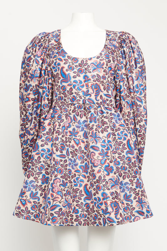 No 30 Ortica Print Fitted Preowned Dolly Dress