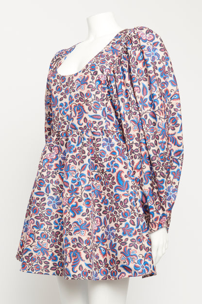 No 30 Ortica Print Fitted Preowned Dolly Dress