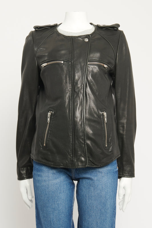 Lambskin Collarless Preowned Biker