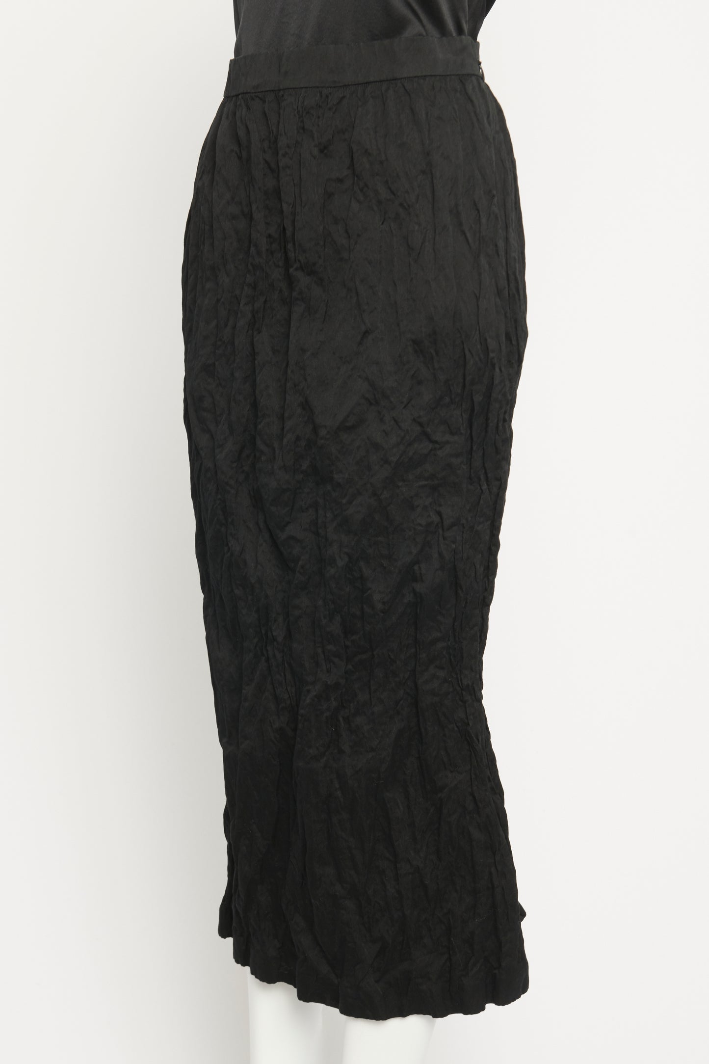 2023 Runway Wrinkle Preowned Midi Skirt