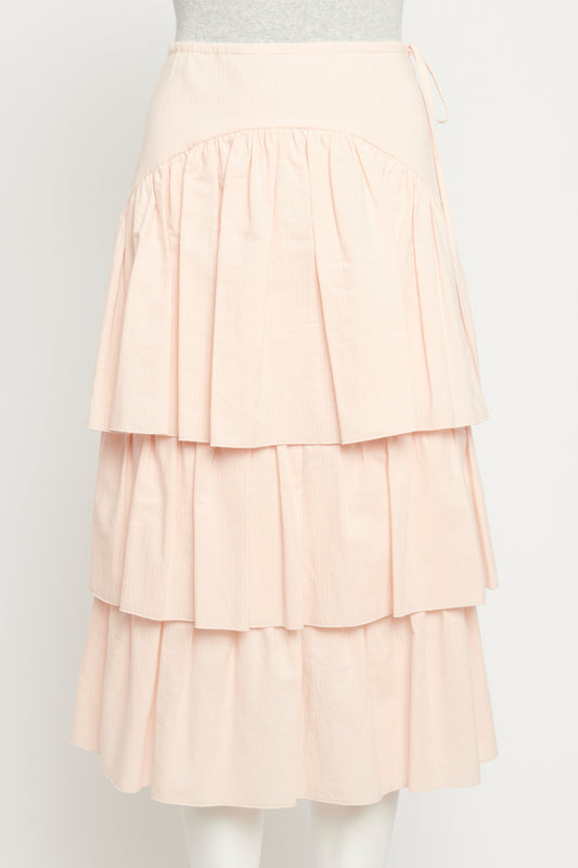 Cotton Baby Pink Preowned Layered Skirt