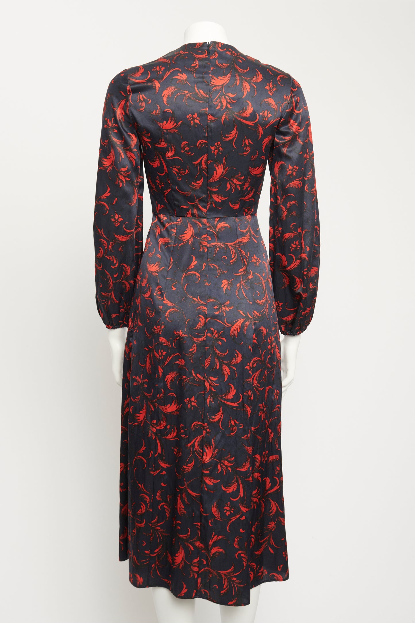 Navy Floral Mills Preowned Dress