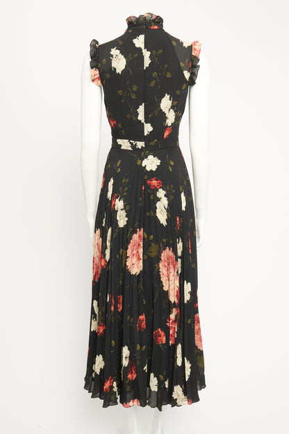 Roisin Black Floral Preowned Dress