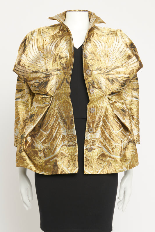 2010-2011 Final McQueen Collection Angel Brocade Preowned Jacket