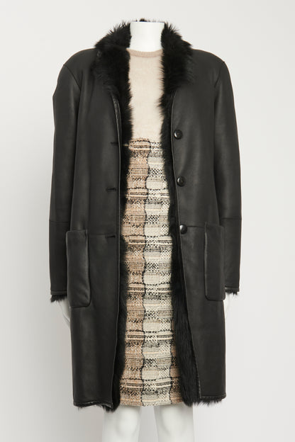 Truman Black Shearling Reversible Preowned Coat