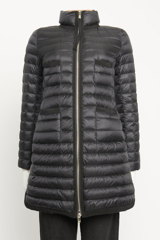 Bogue Black Nylon Quilted Preowned Coat