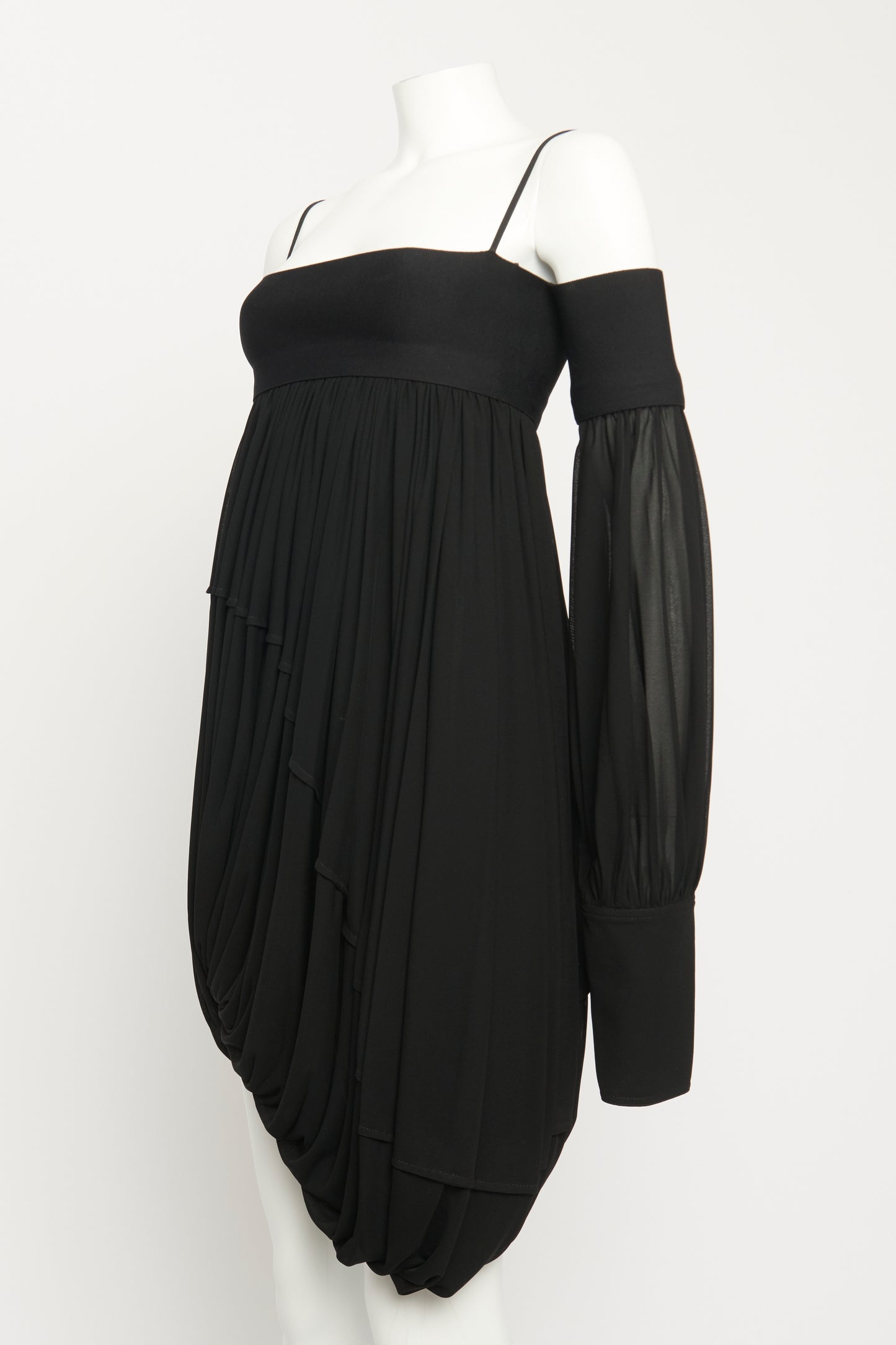 2017 Phoebe Philo Era Preowned Draped Bustier Dress