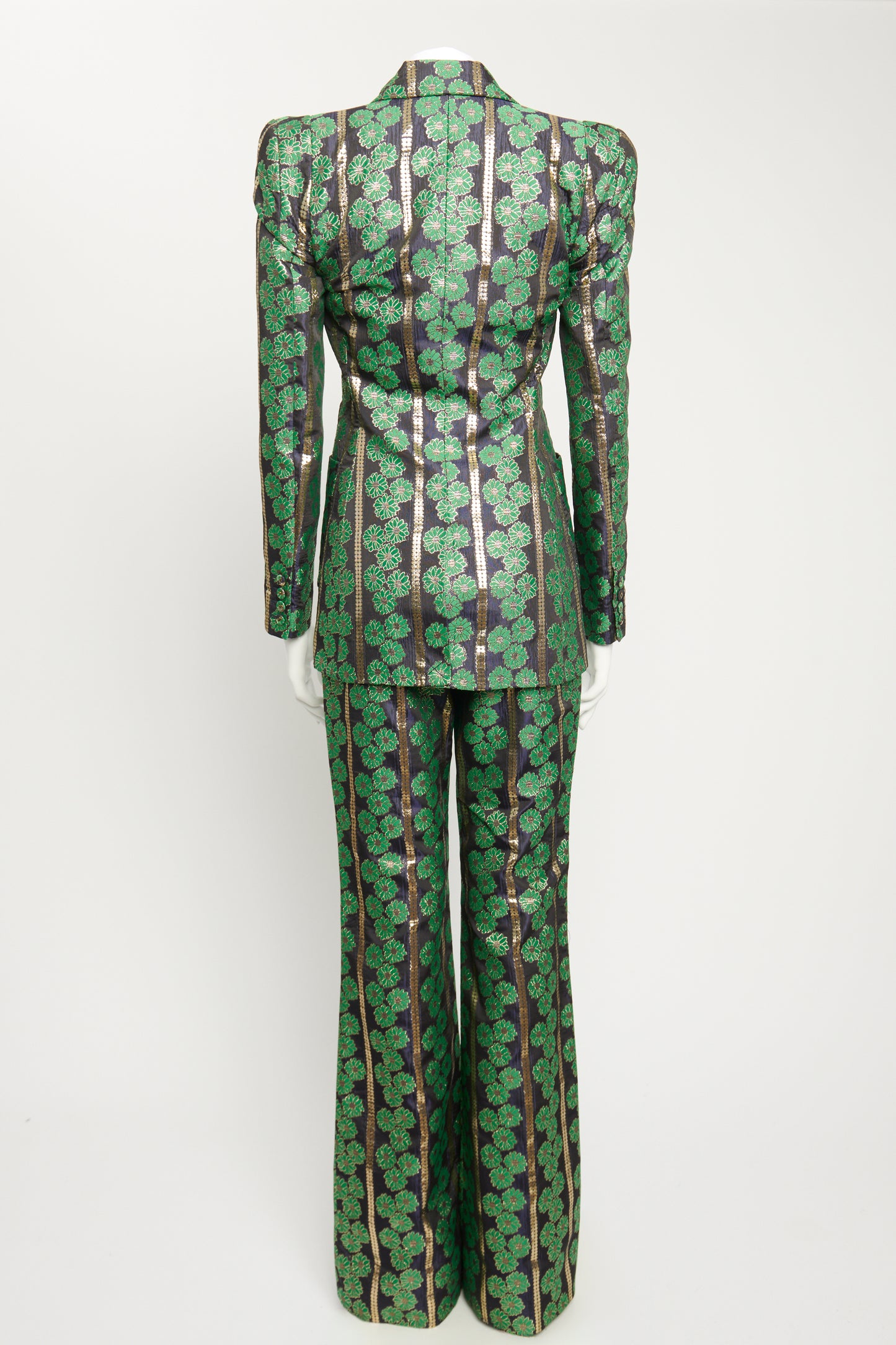 Charlatan Floral-jacquard Preowned Suit