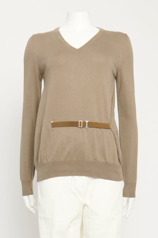 Cotton Elasticated Waist Preowned Sweater