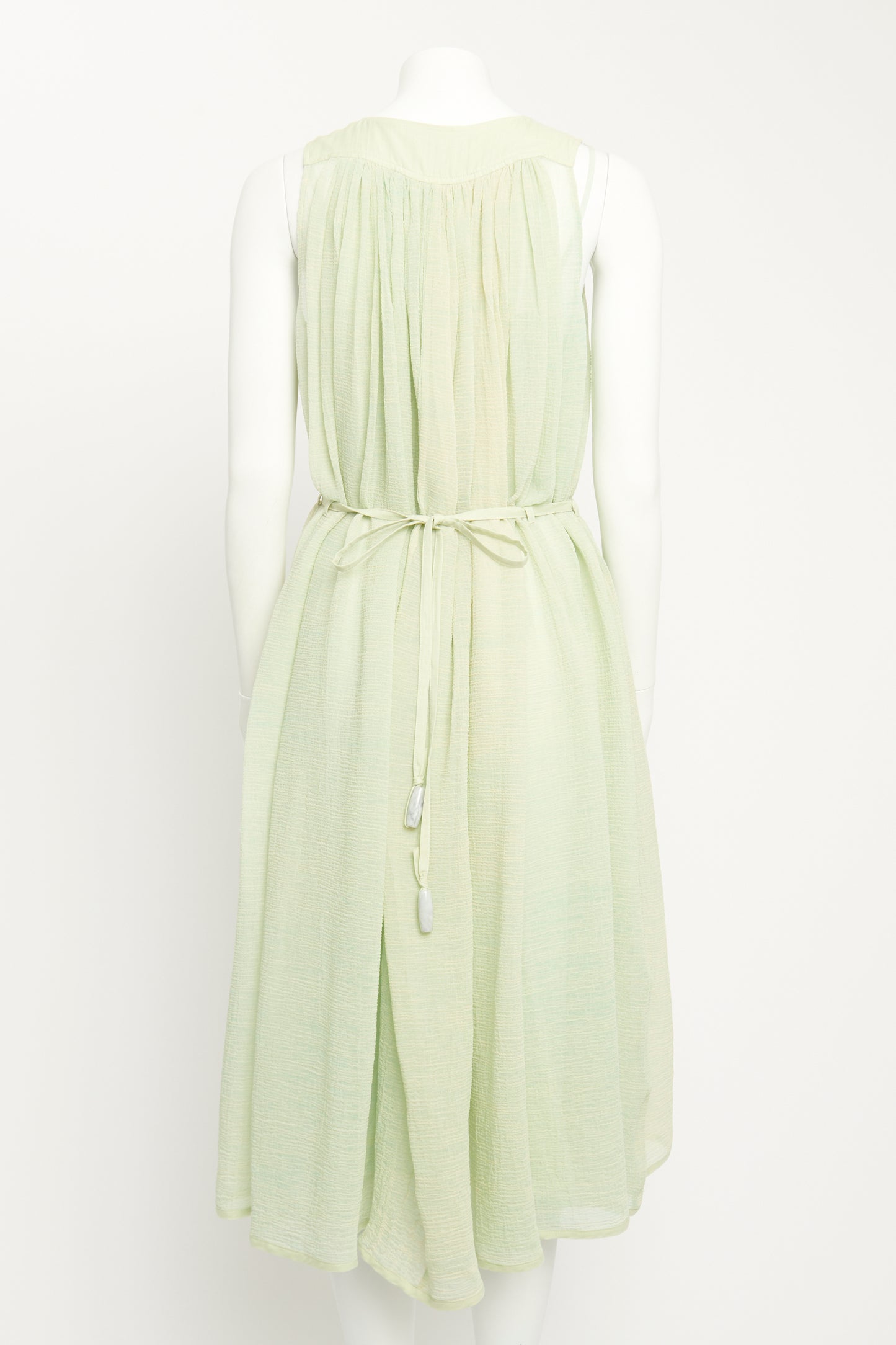 Paulas Ibiza Crepe Sage Preowned Dress