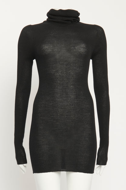 2020 Ebony Long Sleeve Ribbed Preowned Turtleneck