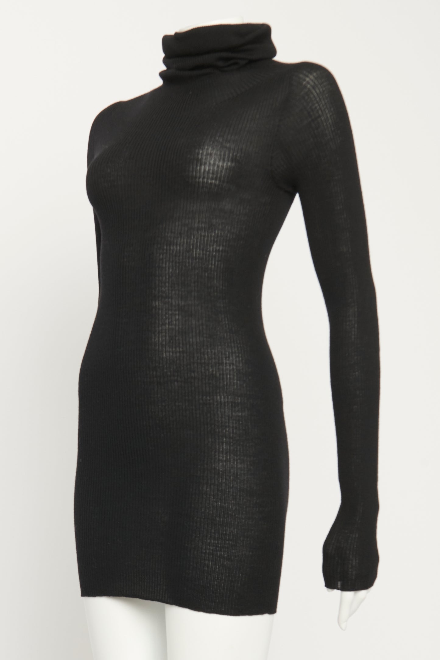 2020 Ebony Long Sleeve Ribbed Preowned Turtleneck