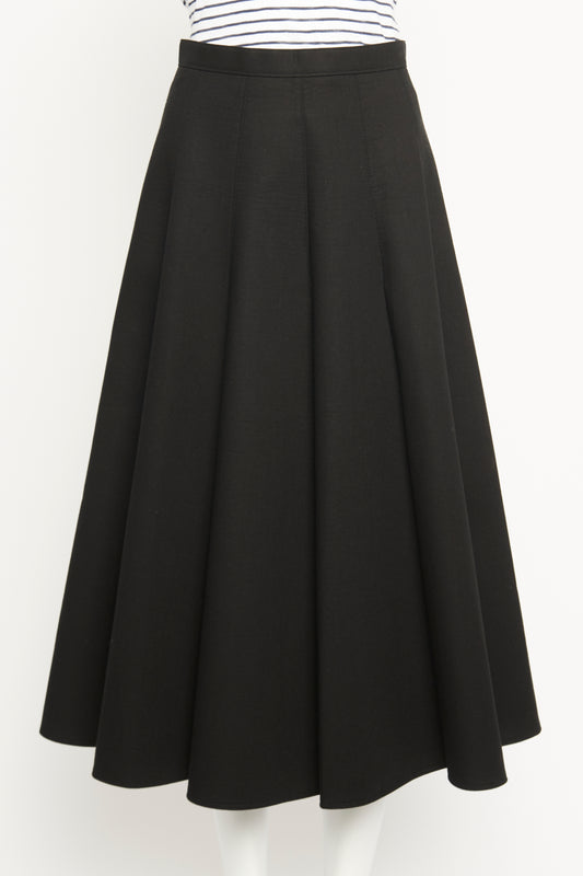 A-line Structured Cotton Preowned Skirt