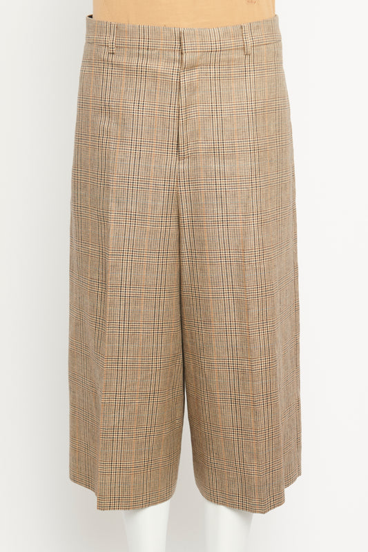 Wool & Linen Prince of Wales Check Preowned Culottes