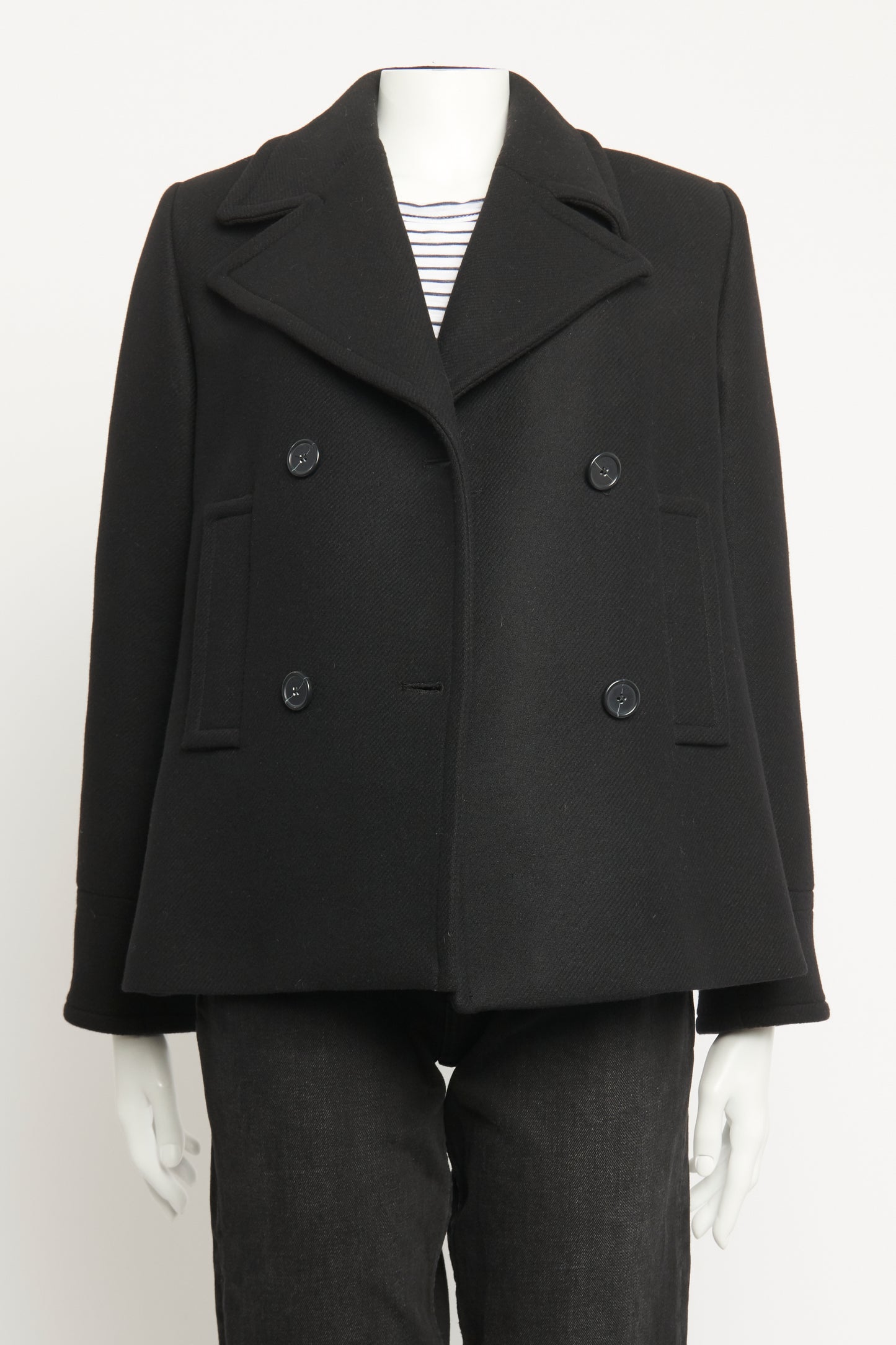 Jagger Double-breasted Wool-blend Preowned Coat