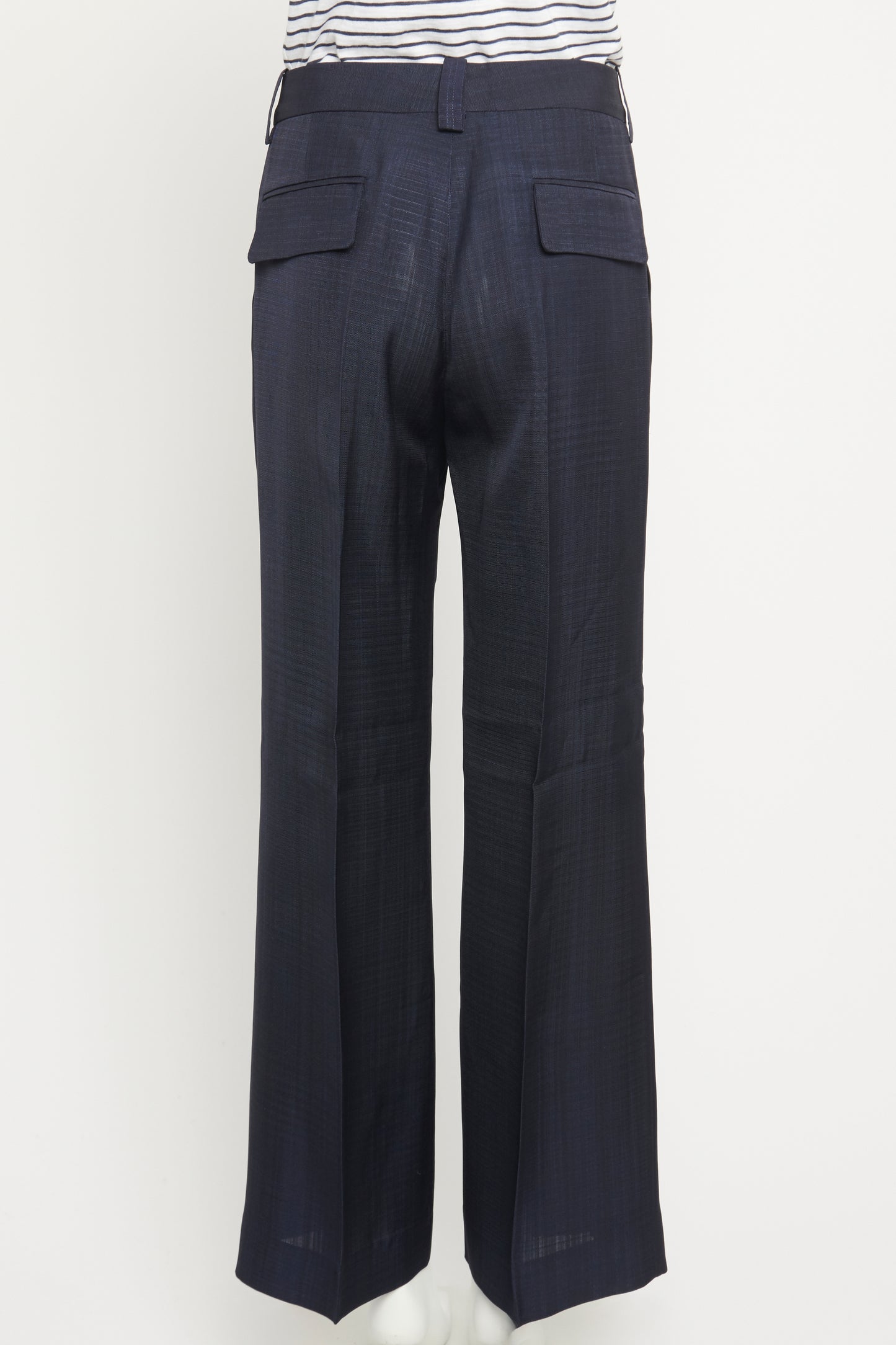 Navy Straight leg Preowned Trousers