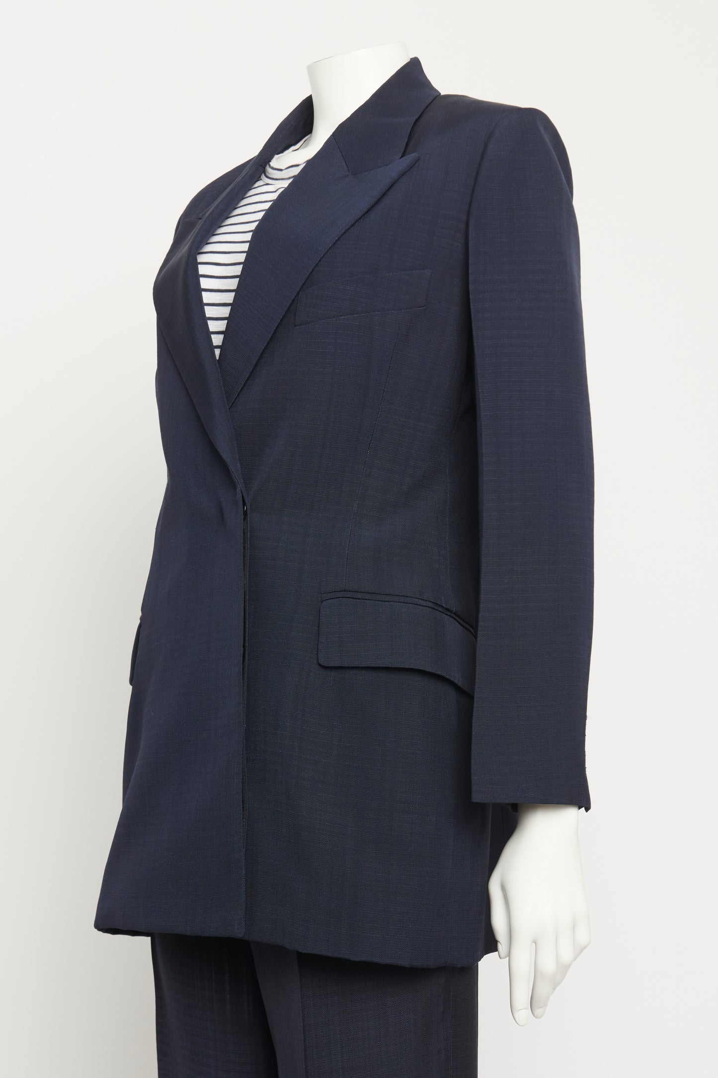 Navy Double Breasted Preowned Blazer