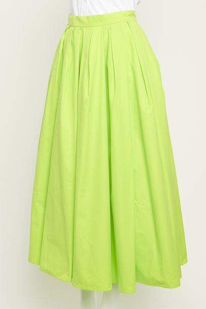 Lime Mid Length Preowned Skirt