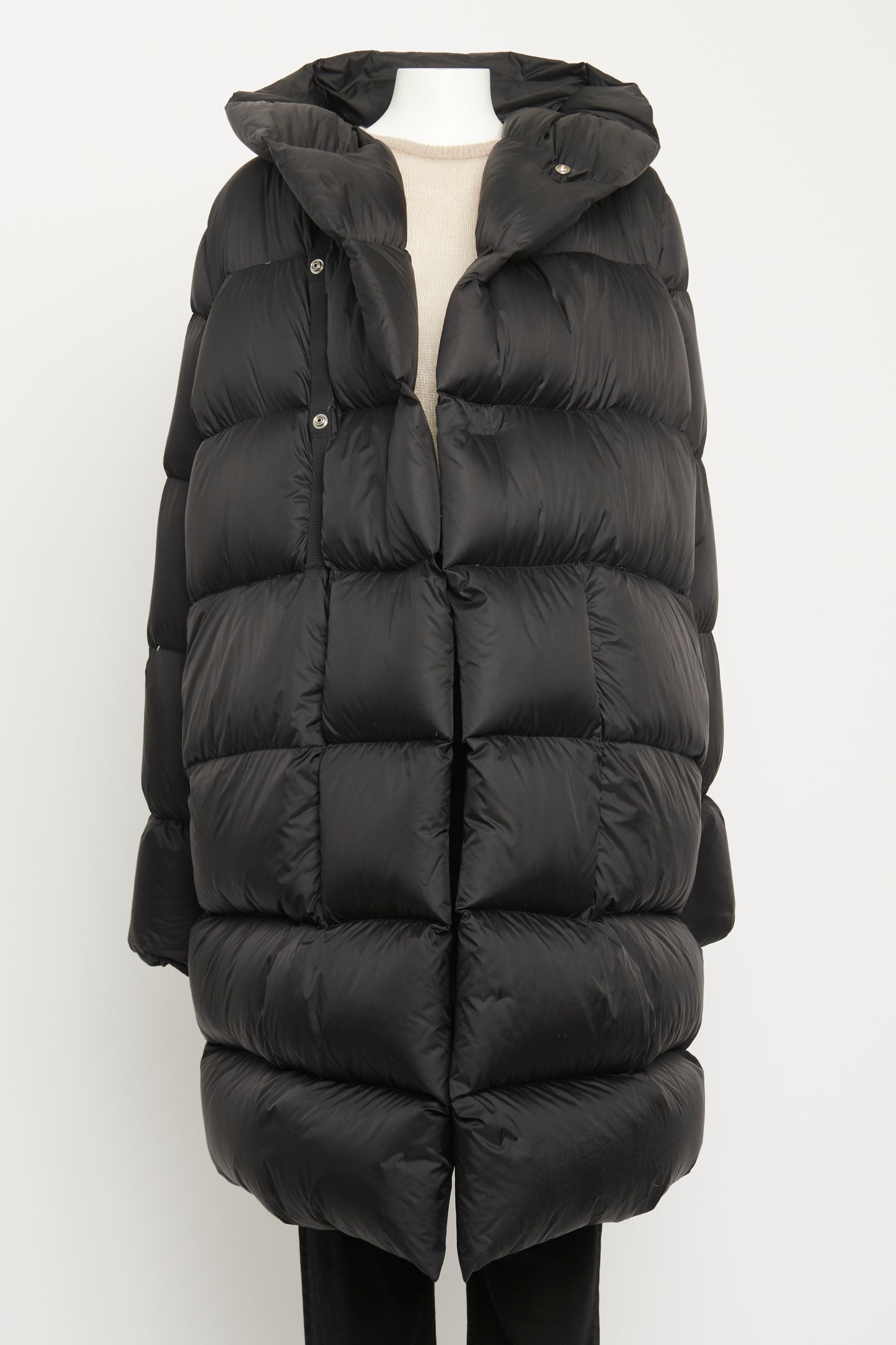 Quilted Down Preowned Hooded Jacket