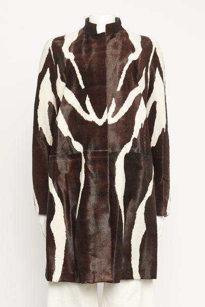 Animal Print Pony Style Preowned Coat