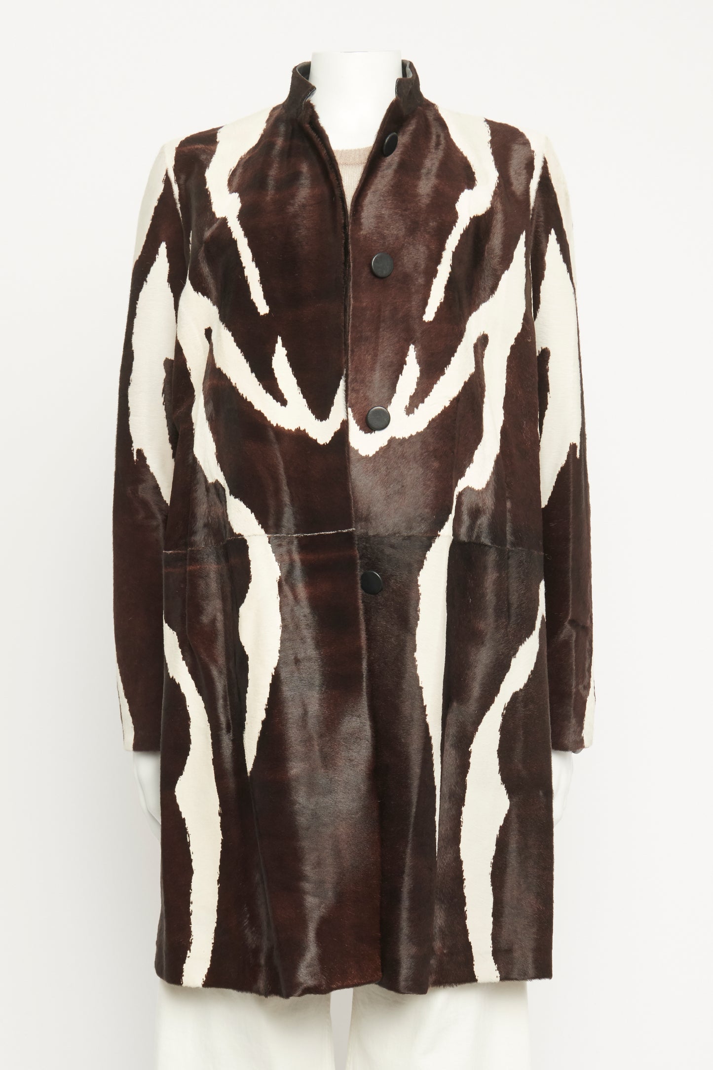 Animal Print Pony Style Preowned Coat