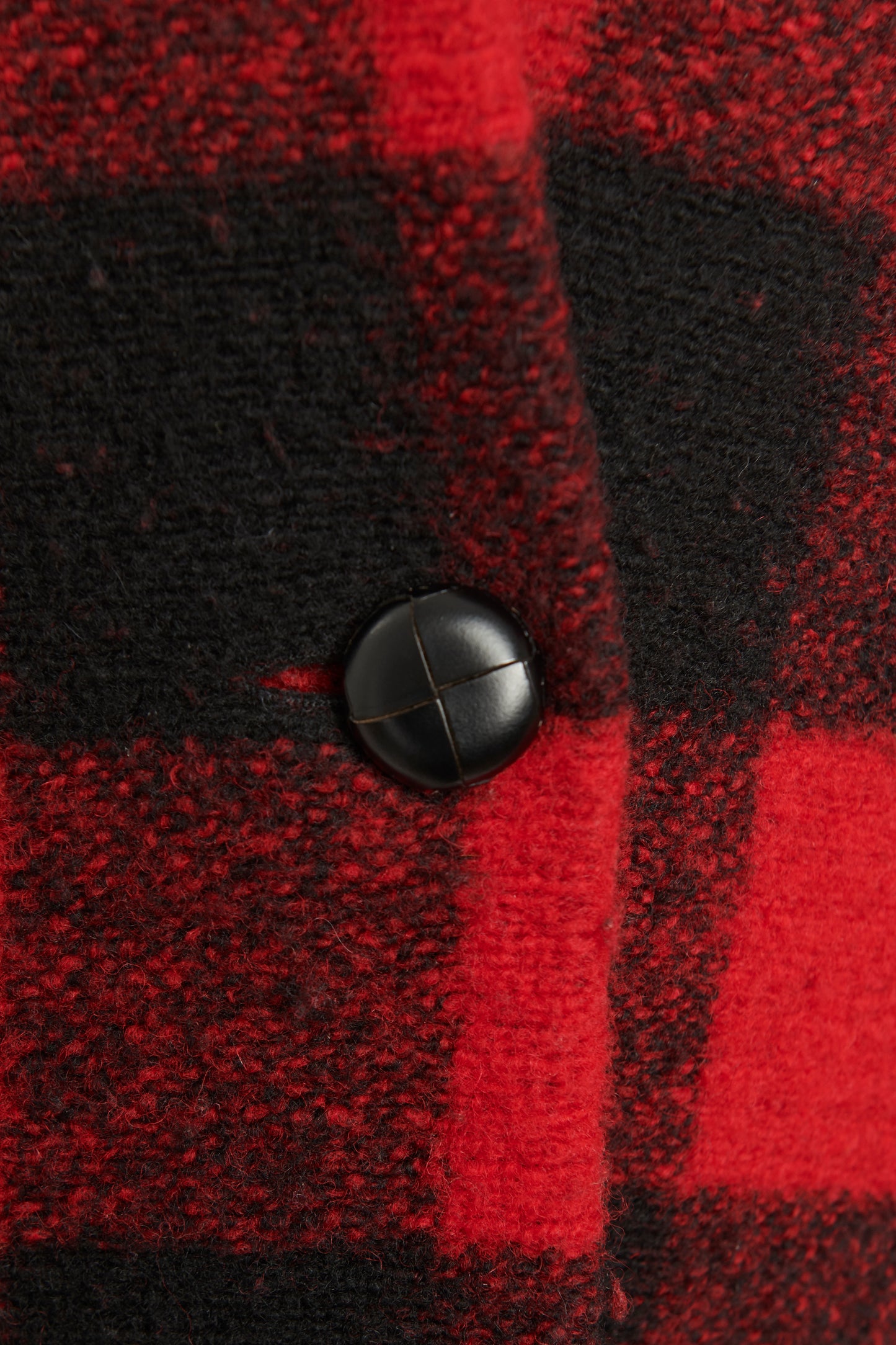 Gabrie Red Check Wool Preowned Coat