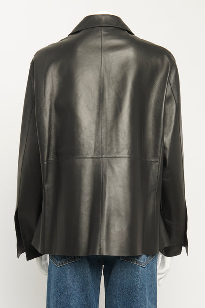 Avignon Black Leather Preowned Jacket