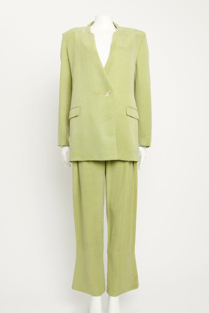 2018 Runway Olive Preowned Pantsuit