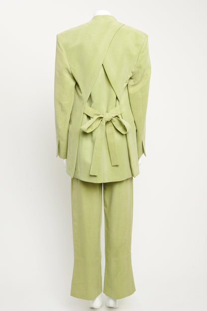 2018 Runway Olive Preowned Pantsuit