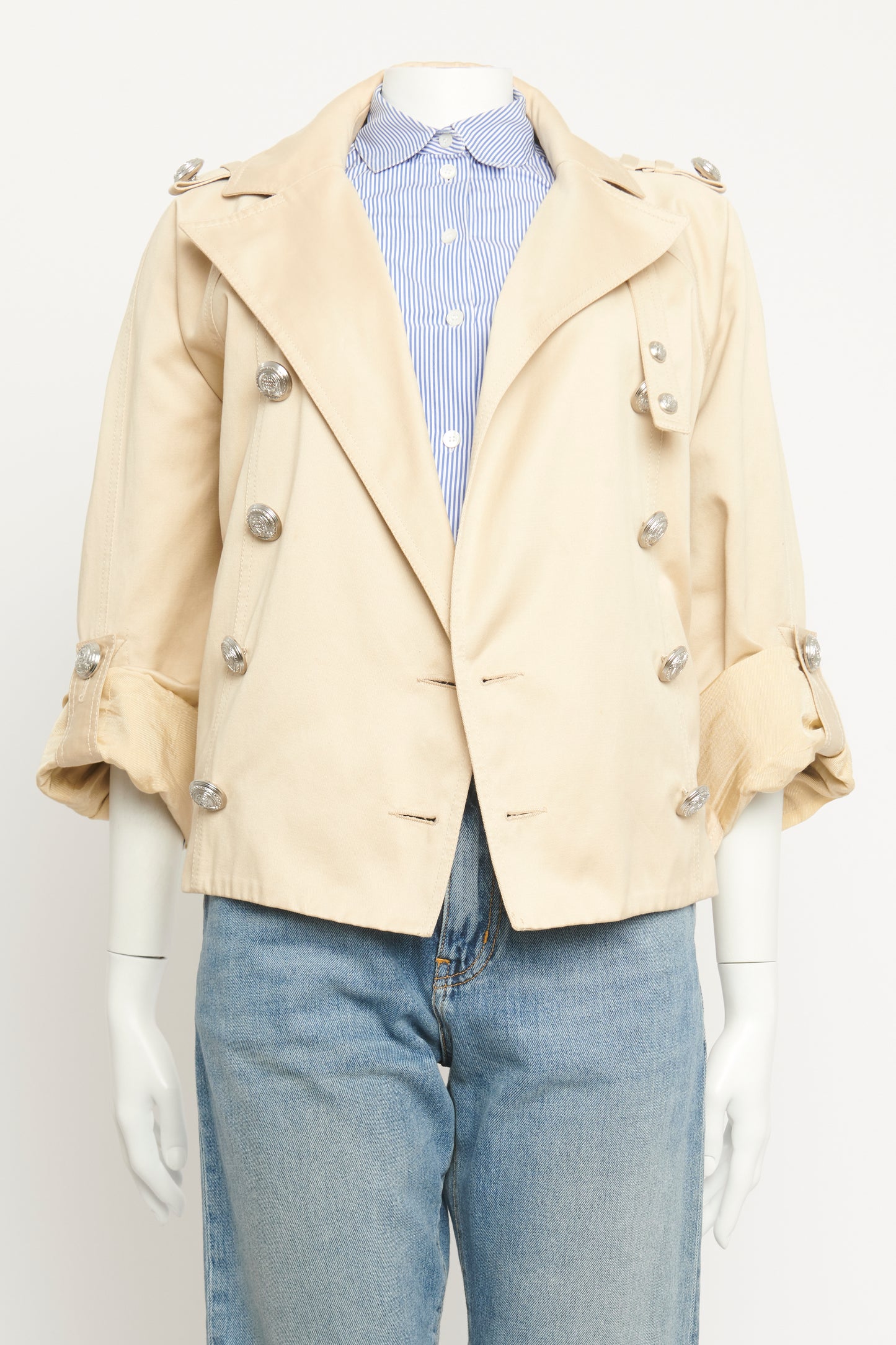 Cropped Double Breasted Preowned Trench