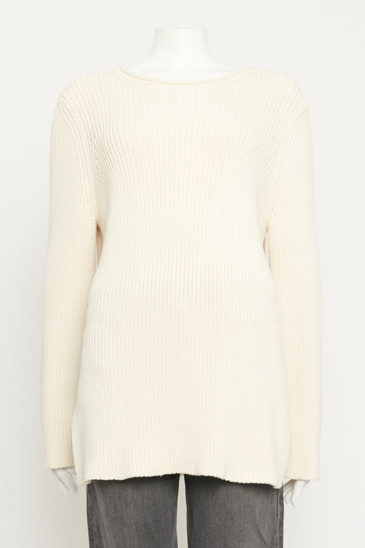 Selina Ribbed Crewneck Preowned Sweater