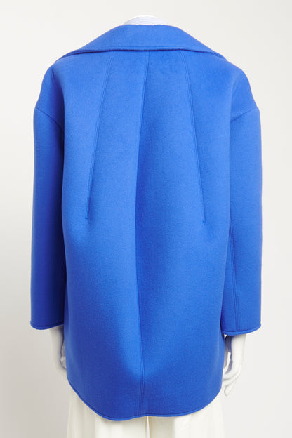 Cobalt Cashmere Blend Preowned Open Coat