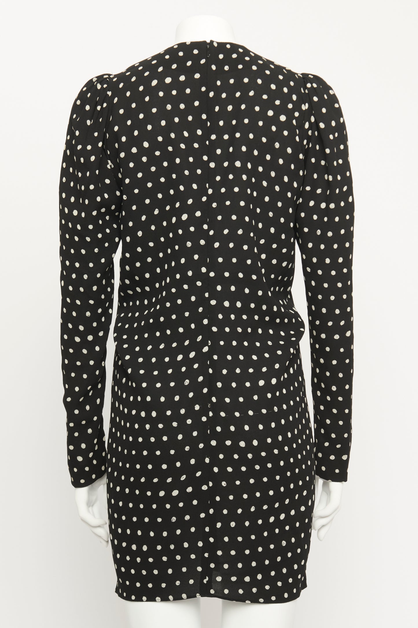 Polka Dot Print Mini Dress