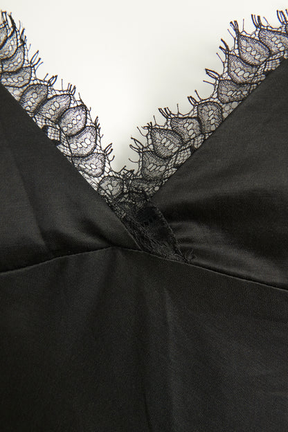 Ebony Eyelash Lace Preowned Dress