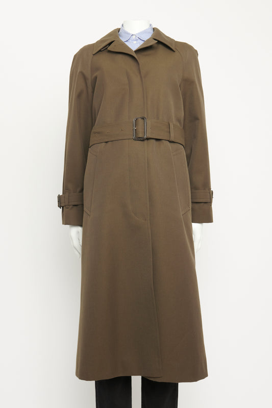 2022 Deep Yolk Trench with Wool Preowned Coat