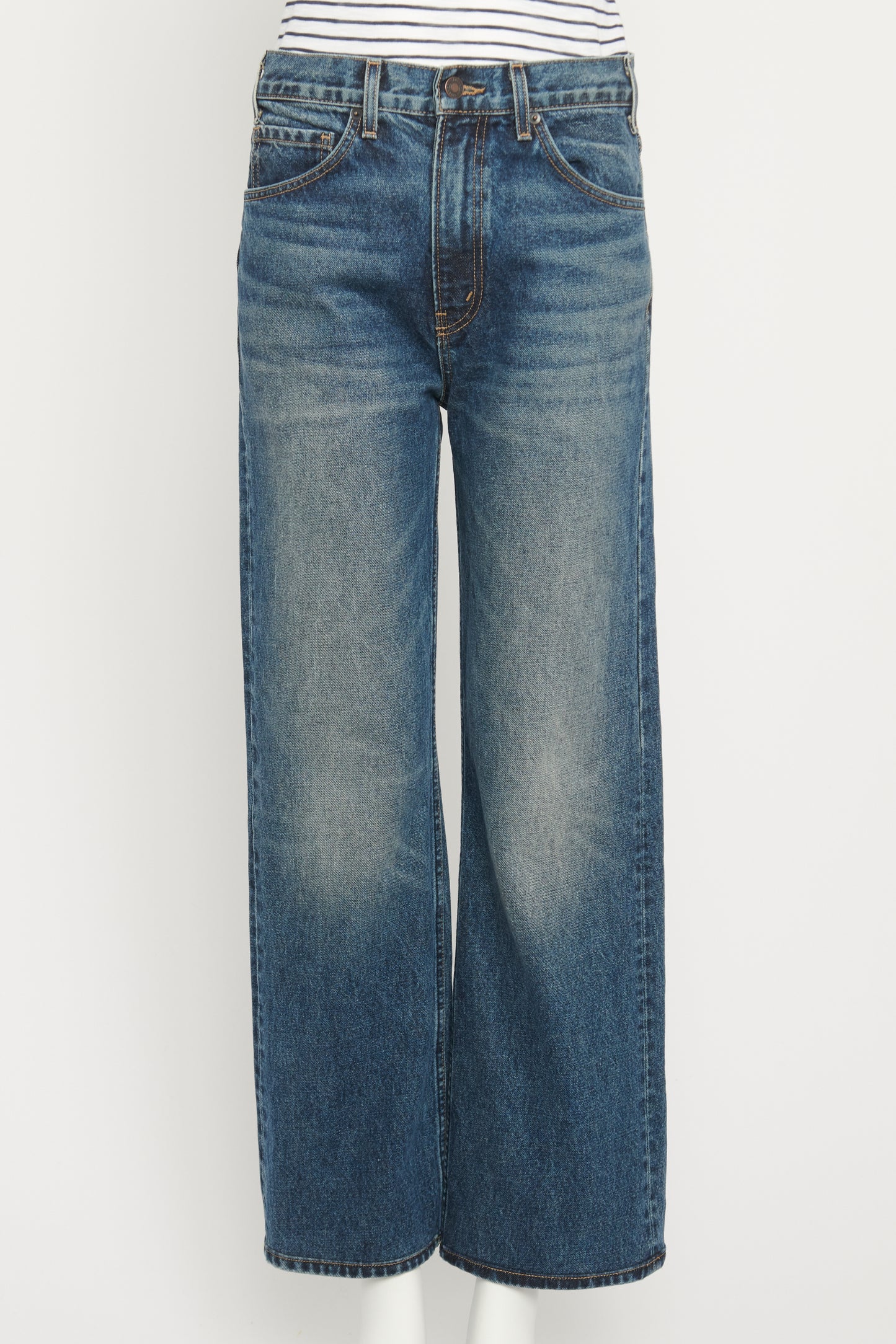 Mitchell Dark Denim Straight Leg Preowned Jeans