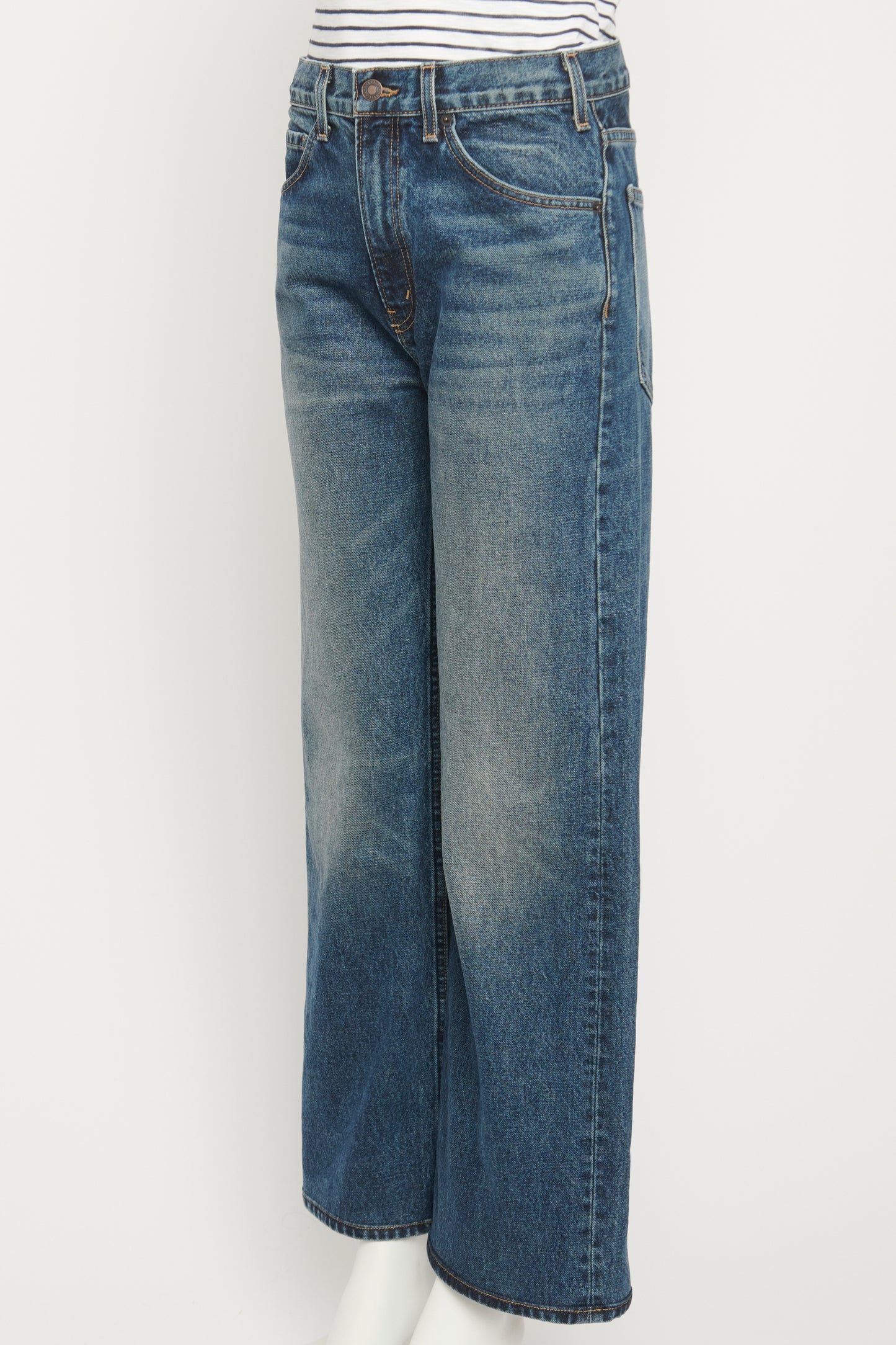 Mitchell Dark Denim Straight Leg Preowned Jeans