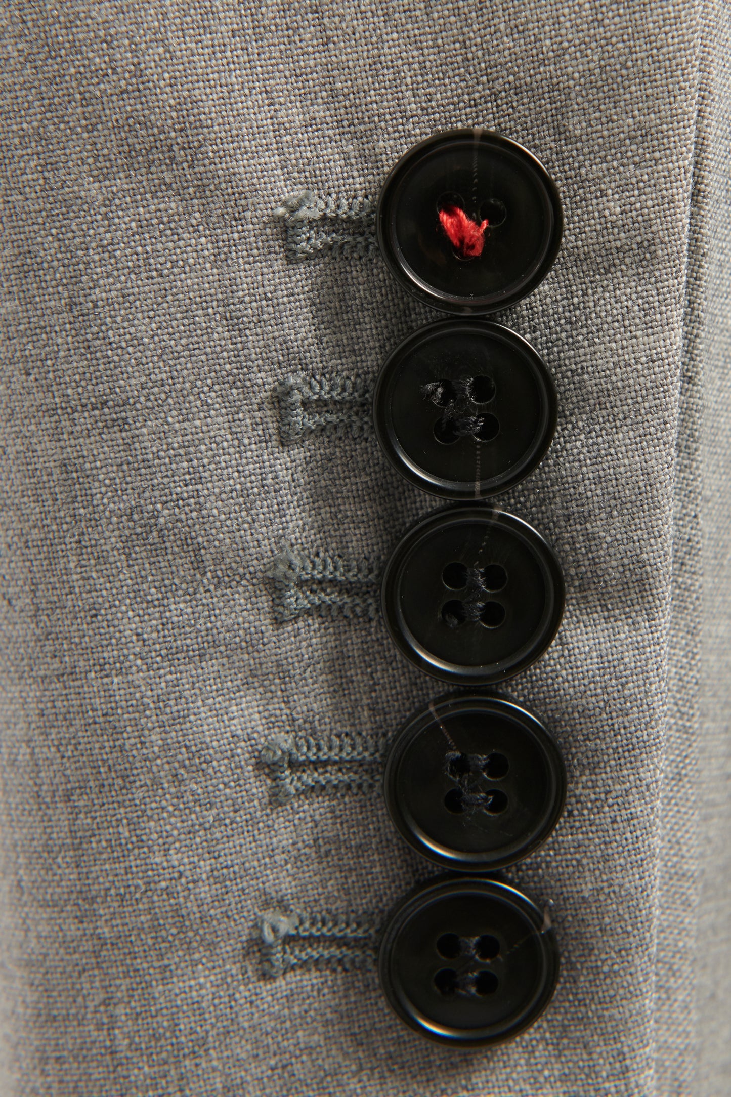 Single-breasted Notched-lapel Preowned Wool Blazer