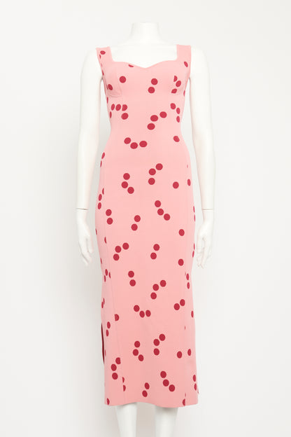 2020 Polka-dot Jacquard-knit Preowned Dress