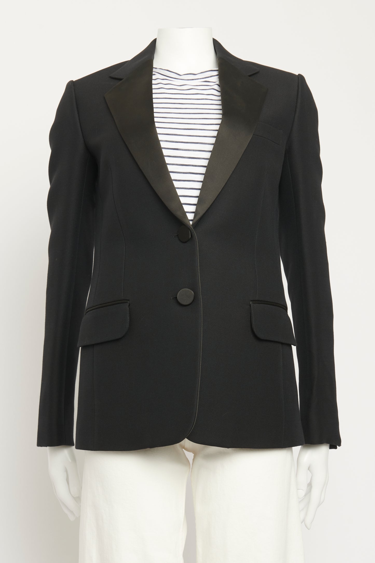 Wool blend Silk Lapel Preowned Tuxedo Jacket