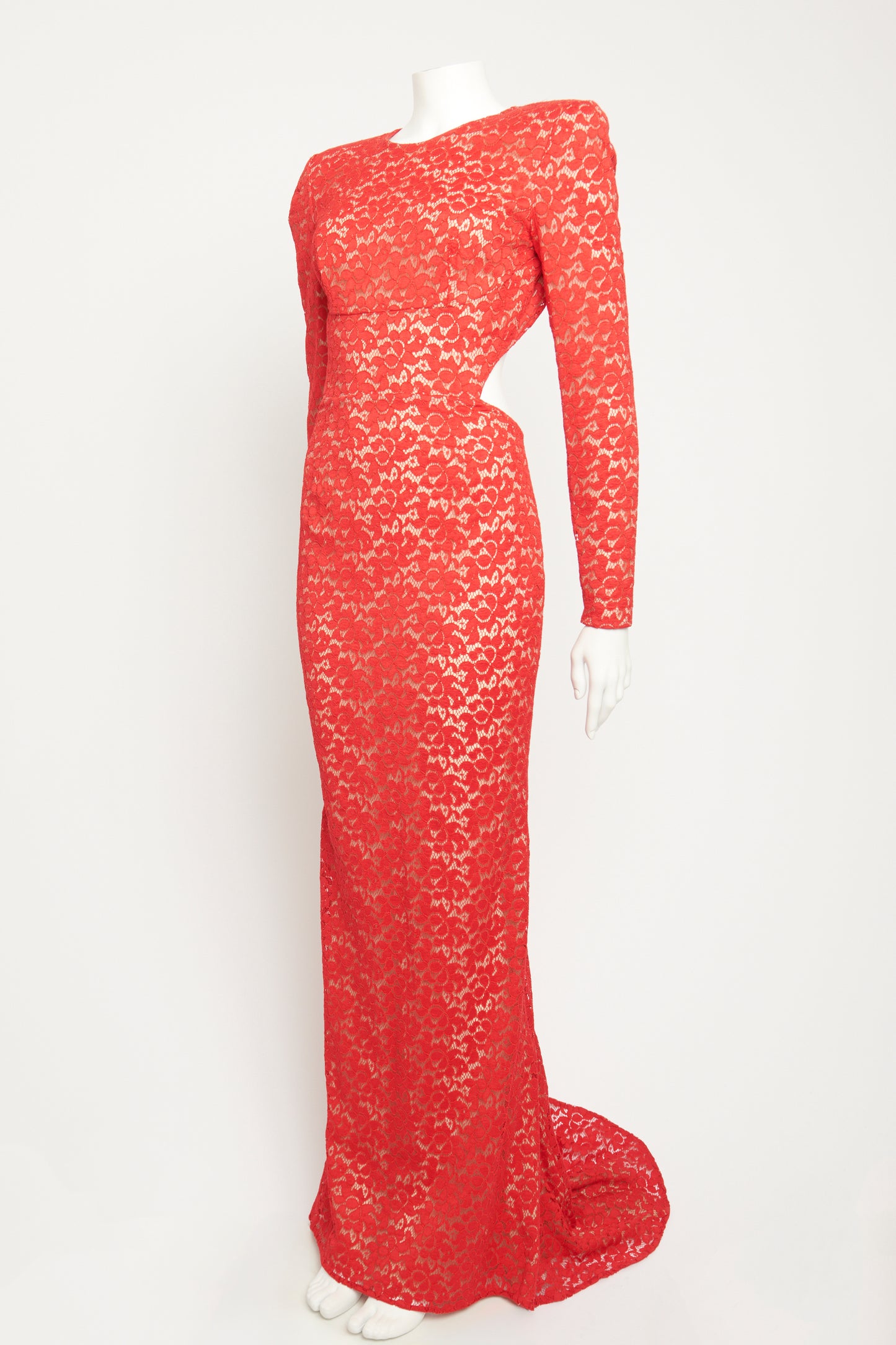 Red Lace Lover Preowned Gown