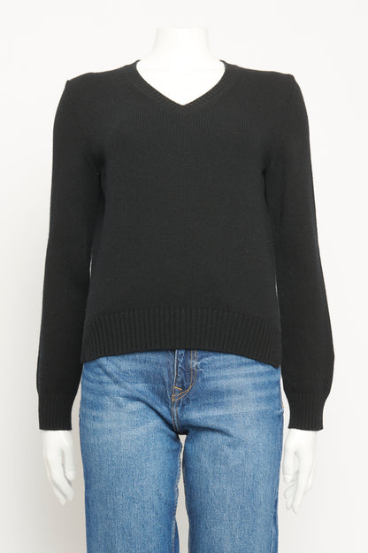 Black Cashmere Fine Knit Preowned Jumper