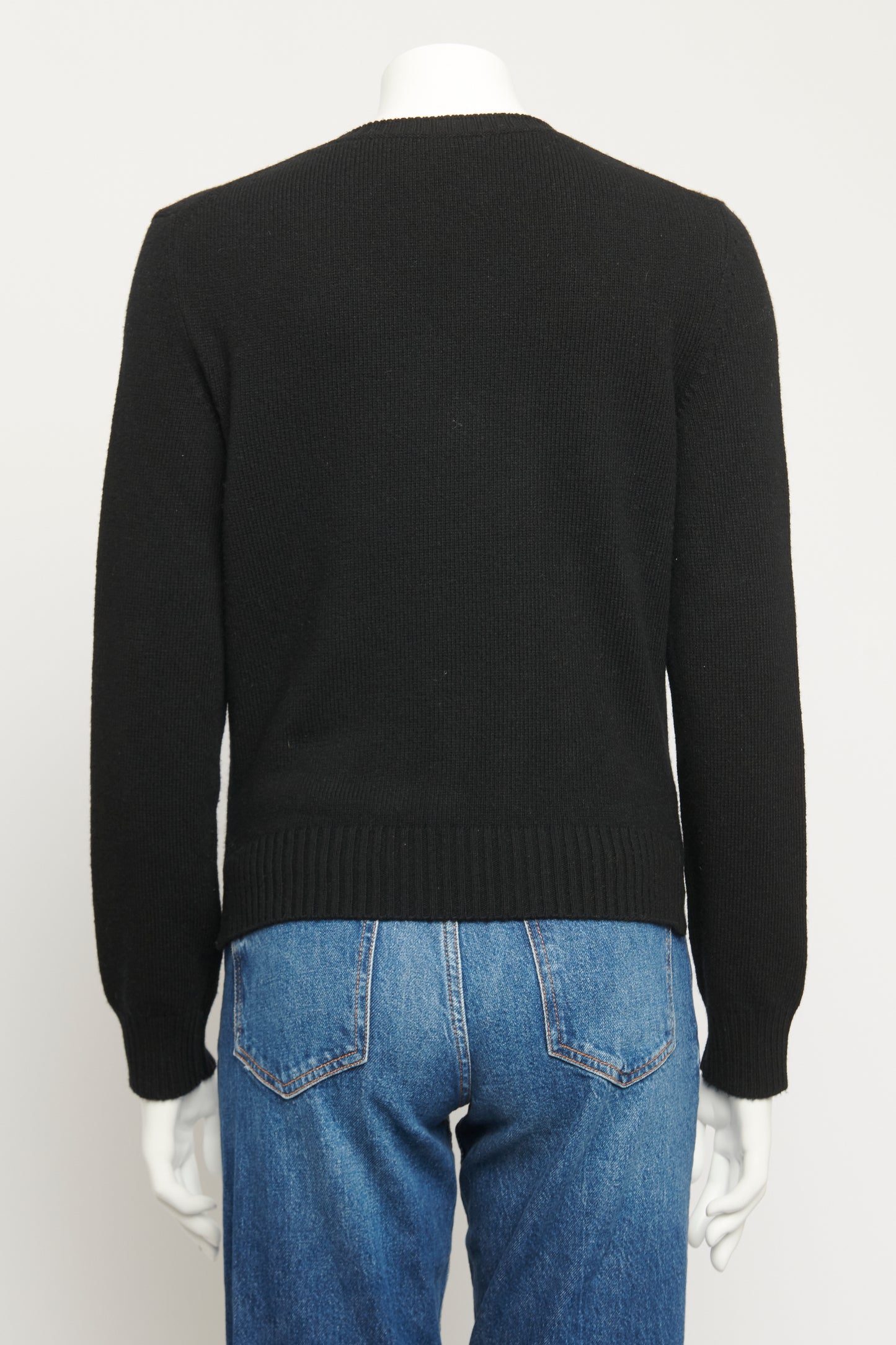 Black Cashmere Fine Knit Preowned Jumper