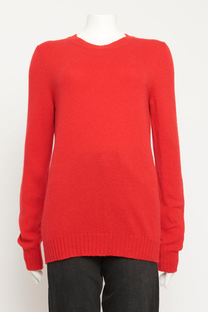 Cashmere Crimson Cut Out Preowned Knit